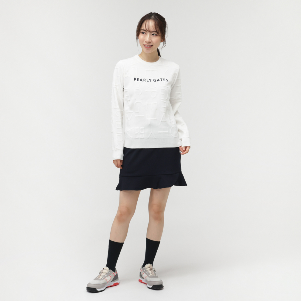 パーリーゲイツ レディース ゴルフウェア 長袖セーター 秋 冬 14G JQ