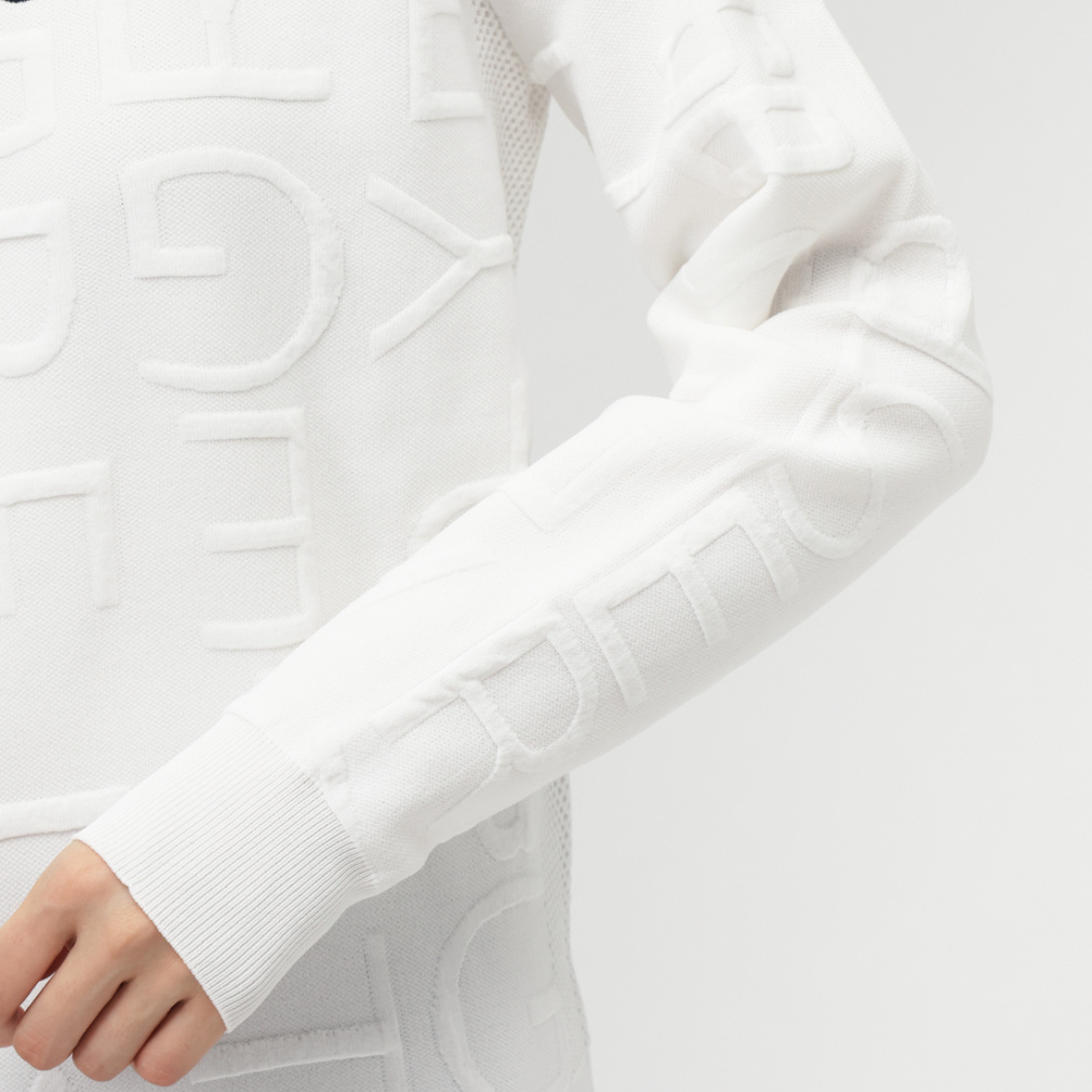 パーリーゲイツ レディース ゴルフウェア 長袖セーター 秋 冬 14G JQ