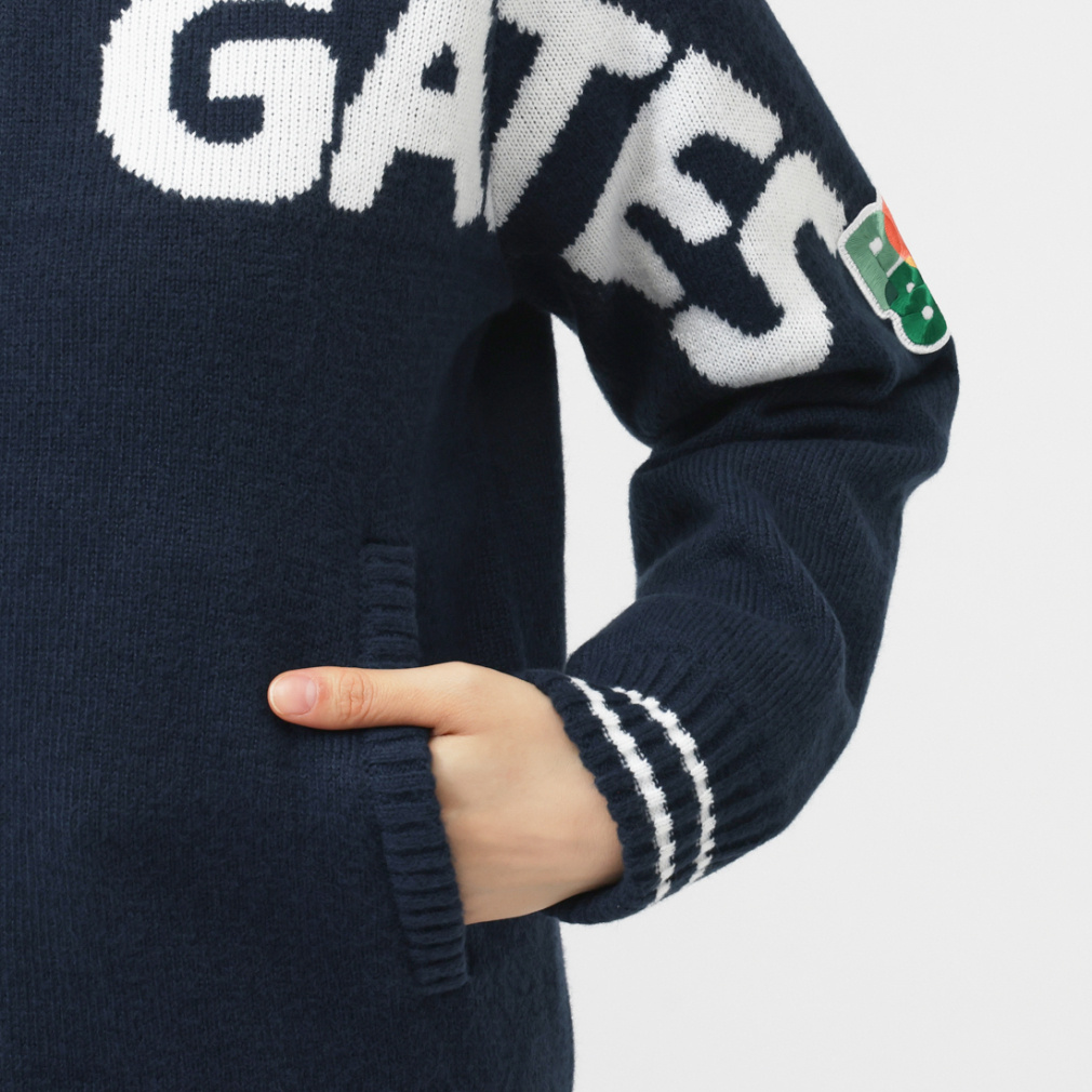 パーリーゲイツ レディース ゴルフウェア 長袖セーター 秋 冬 7G部分