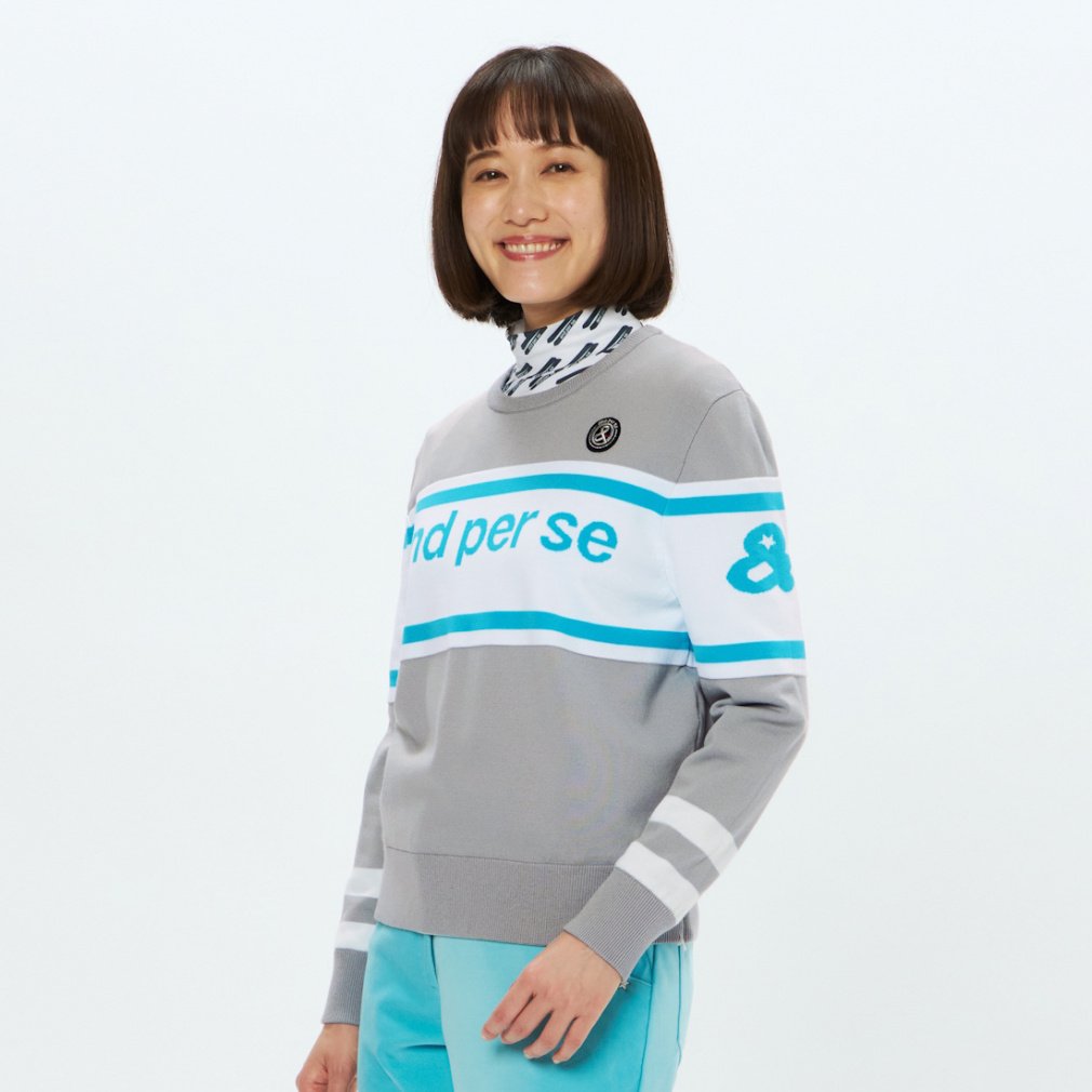 アンパスィ レディース ゴルフウェア 長袖セーター 秋 冬 ウインド