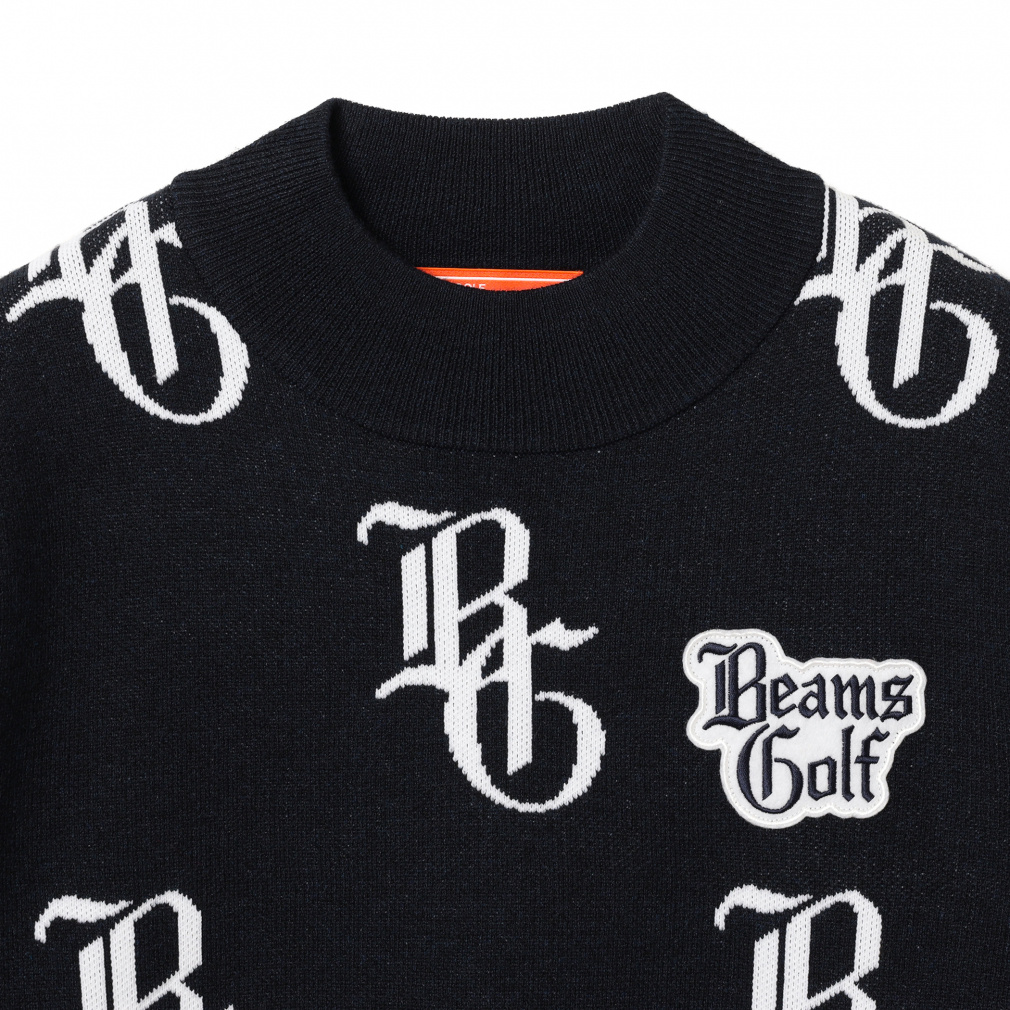 ビームスゴルフ レディース ゴルフウェア 長袖セーター 秋 冬 ORANGE