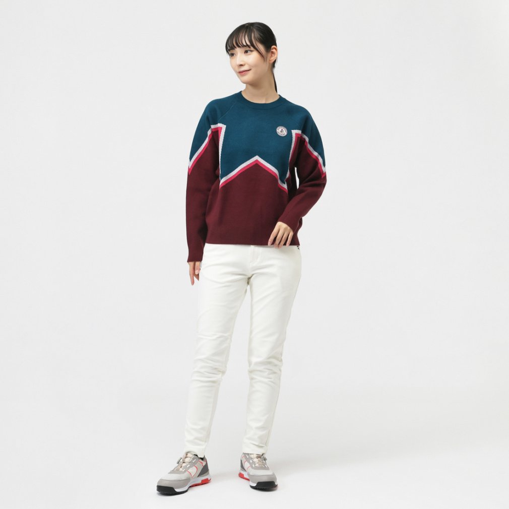 ジャック バニー レディース ゴルフウェア 長袖セーター 秋 冬 12G