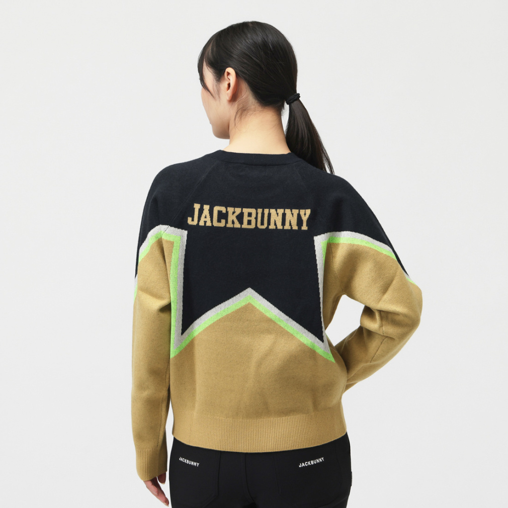 ジャック バニー レディース ゴルフウェア 長袖セーター 秋 冬 12G