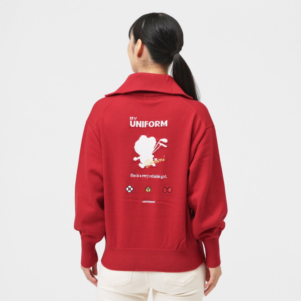 ジャック バニー レディース ゴルフウェア 長袖セーター 秋 冬