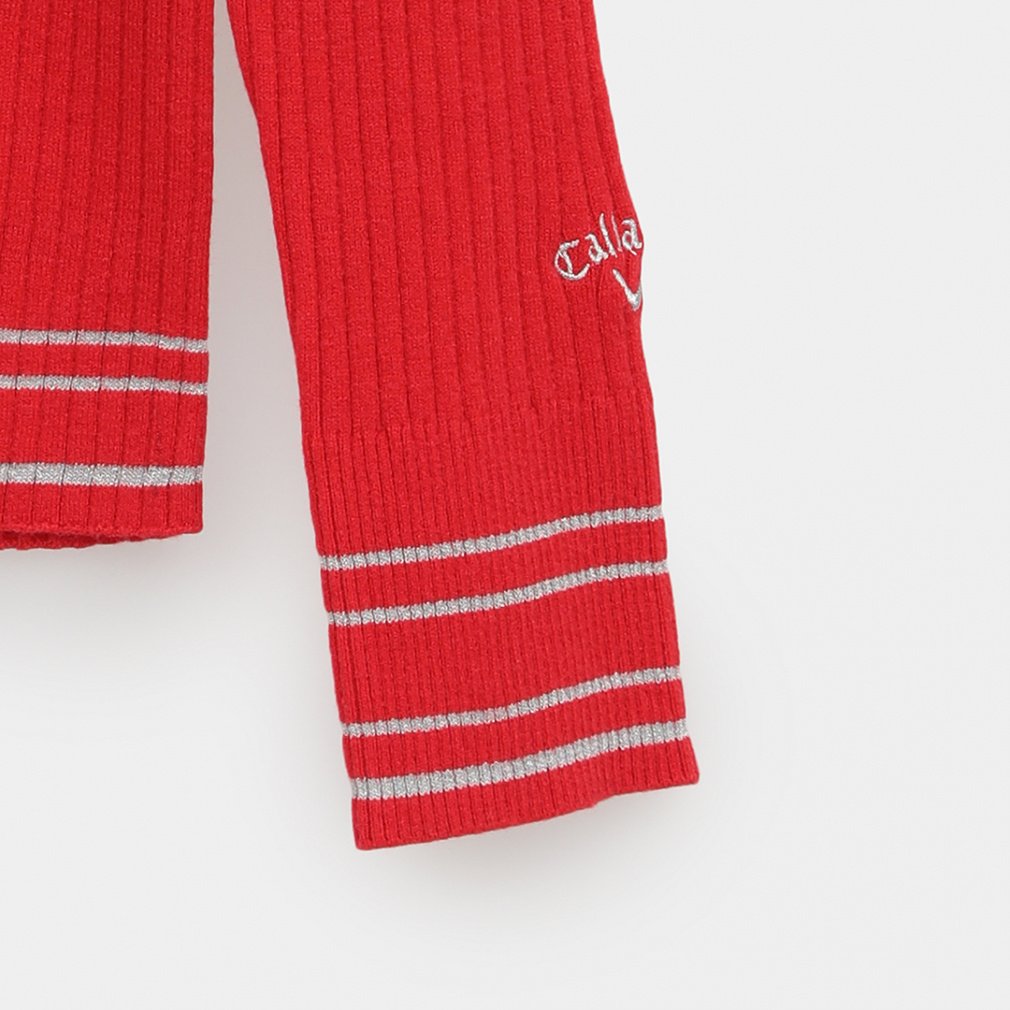 キャロウェイ レディース ゴルフウェア 長袖セーター 秋 冬 ハイネック