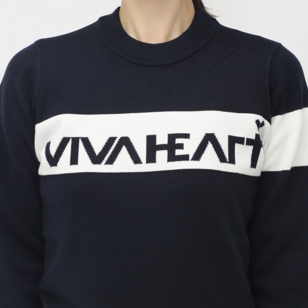 ビバハート レディース ゴルフウェア 長袖セーター 秋 冬 L-VIVAHEART