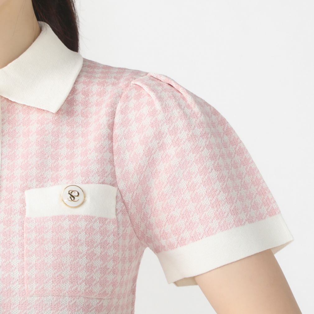 エイミーゴルフ レディース ゴルフウェア 半袖セーター 春 夏 パステル