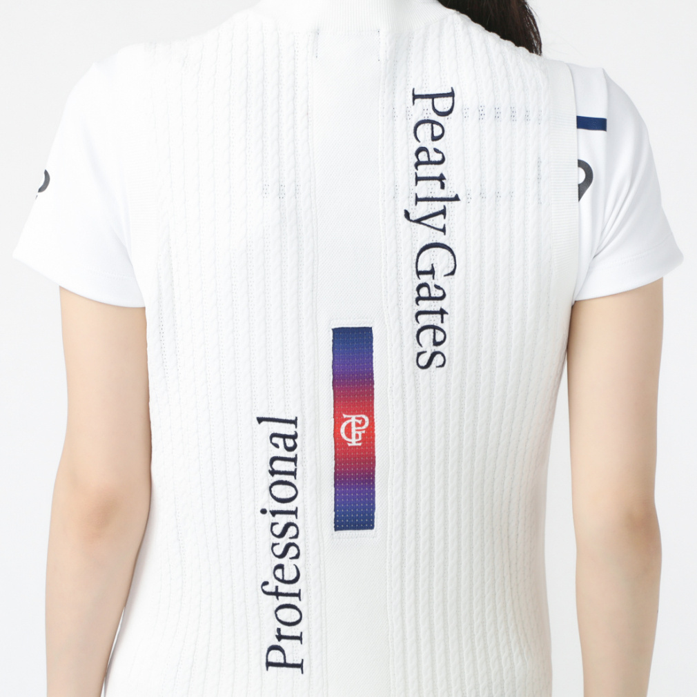 パーリーゲイツ レディース ゴルフウェア ベスト 春 夏 16GG 無地