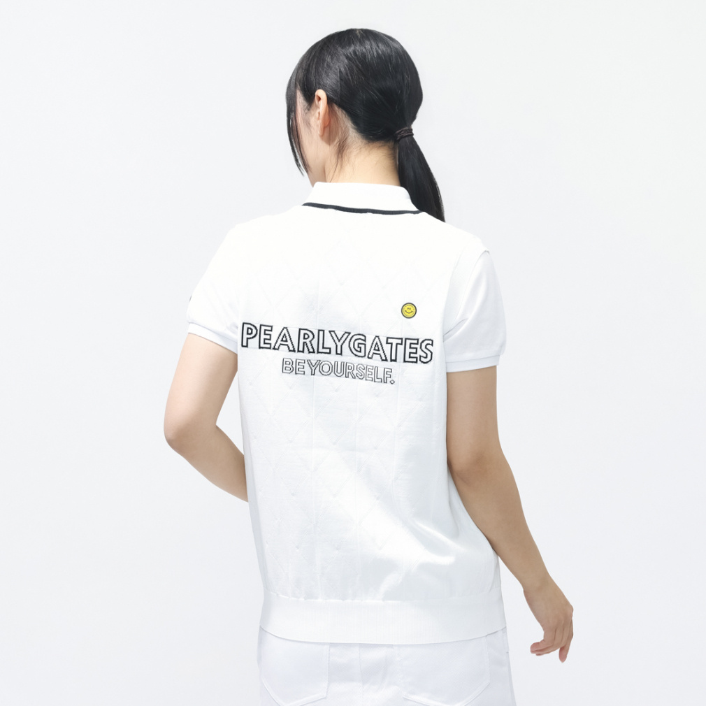 パーリーゲイツ レディース ゴルフウェア ベスト 春 夏 PGisPG ロゴJQ