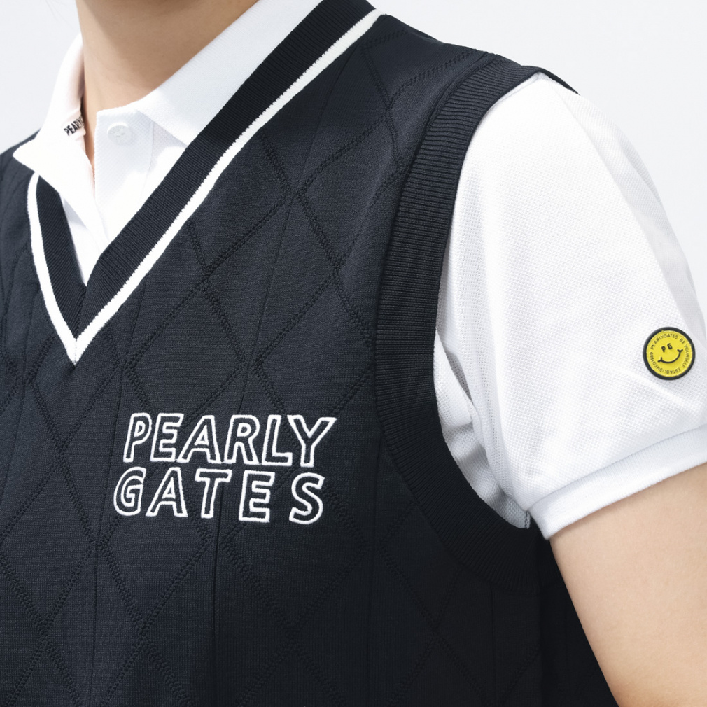 パーリーゲイツ レディース ゴルフウェア ベスト 春 夏 PGisPG ロゴJQ