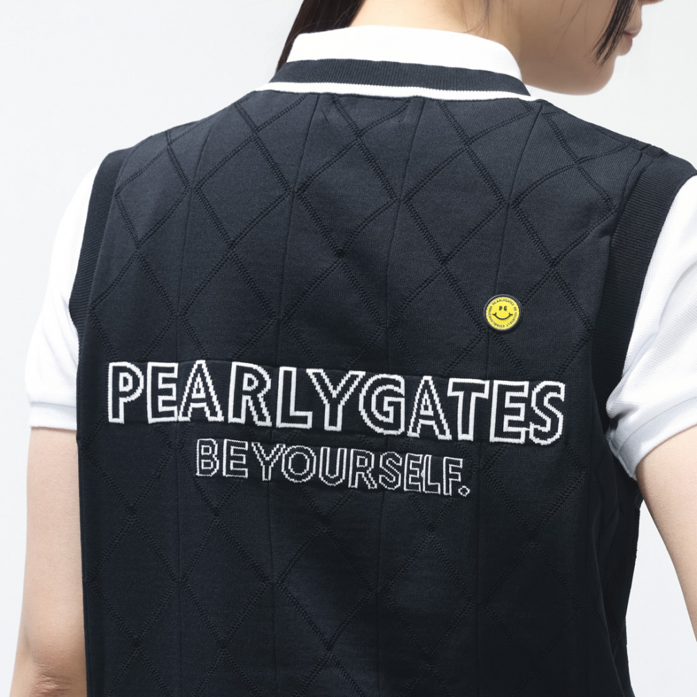 パーリーゲイツ レディース ゴルフウェア ベスト 春 夏 PGisPG ロゴJQ