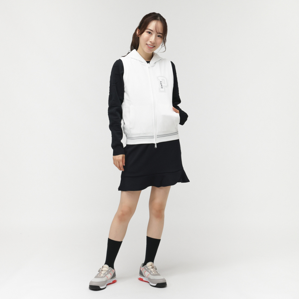 パーリーゲイツ レディース ゴルフウェア ベスト 秋 冬 JQリバーシブル