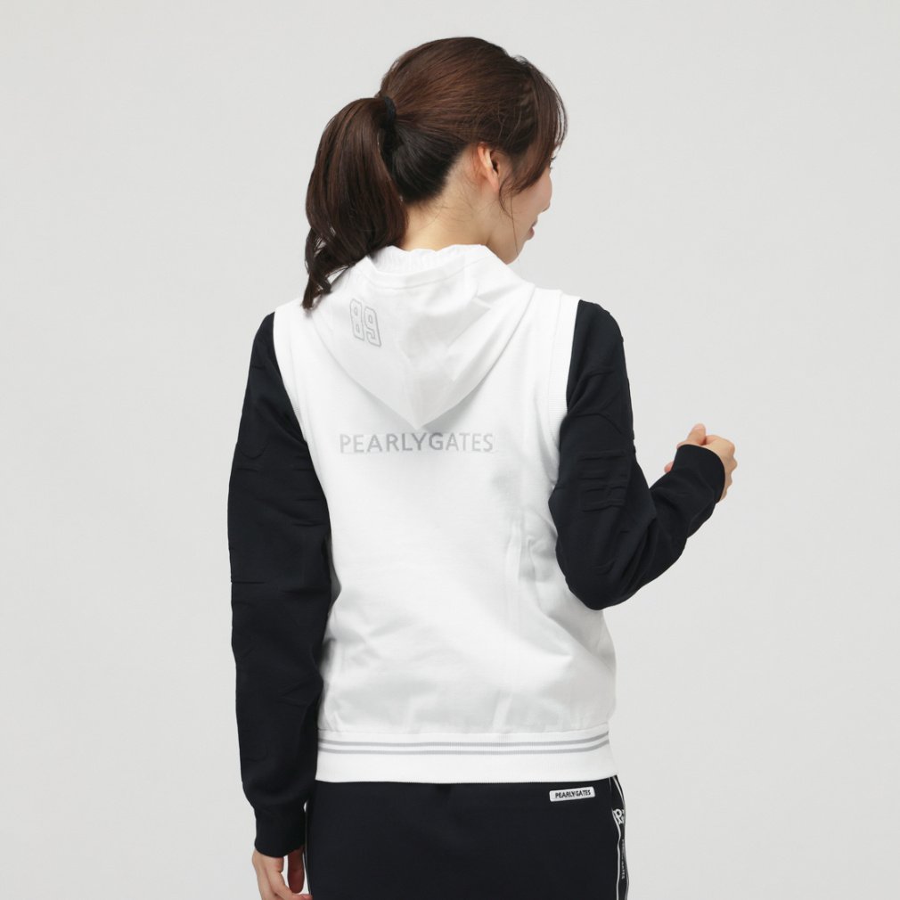 パーリーゲイツ レディース ゴルフウェア ベスト 秋 冬 JQリバーシブル