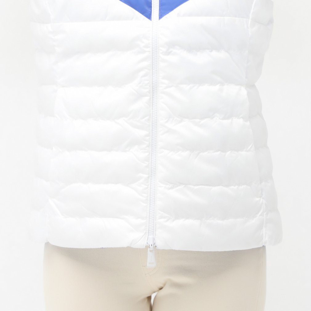 【ラルフローレン】キルティング 絞り 中綿 ベスト ゴルフ XS 白ホワイト POLO RALPH LAUREN（ポロ・ラルフローレン） RLX ラルフローレン