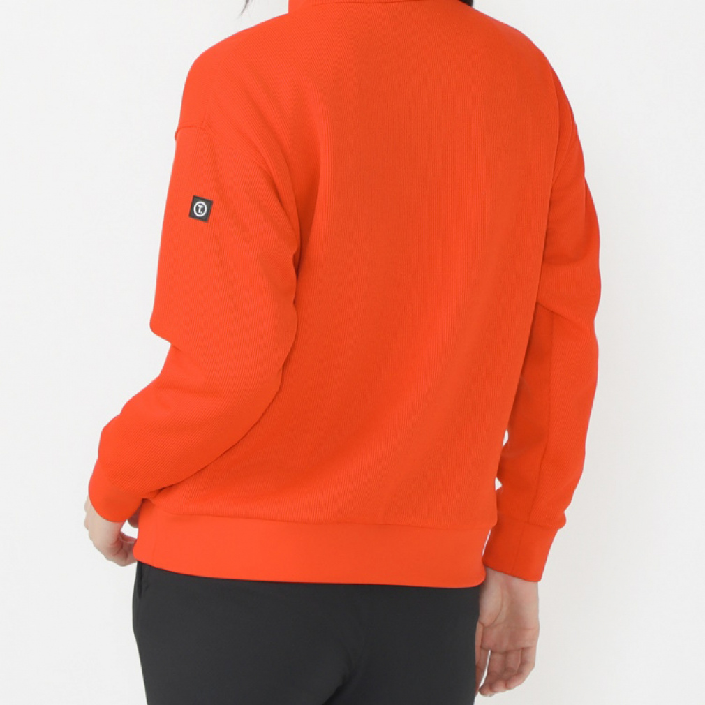 T.長袖ハーフジップネック 吸水速乾 ストレッチ UVカット 防風 ハーフ