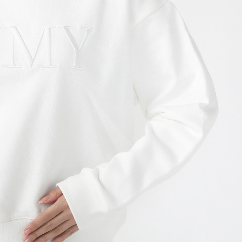 eimy golf エイミーゴルフ　 カレッジロゴスウェット　 ライトイエロー eimy golf エイミーゴルフ カレッジロゴスウェット ライト