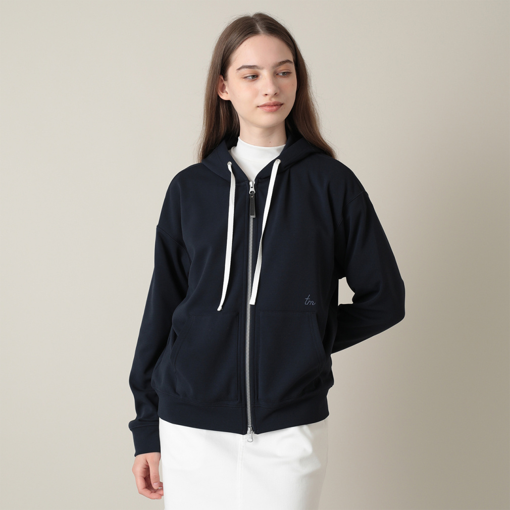 新品 トラヴィスマシュー 長袖 パーカー ジップアップ ネイビー Mサイズ トラヴィスマシュー レディース ゴルフウェア 長袖トレーナー 秋 冬 W