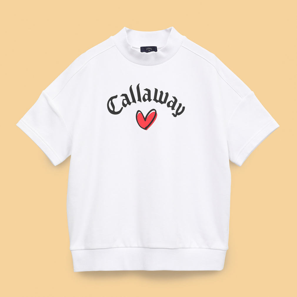 キャロウェイ レディース ゴルフウェア 半袖トレーナー 春 夏 LOVE