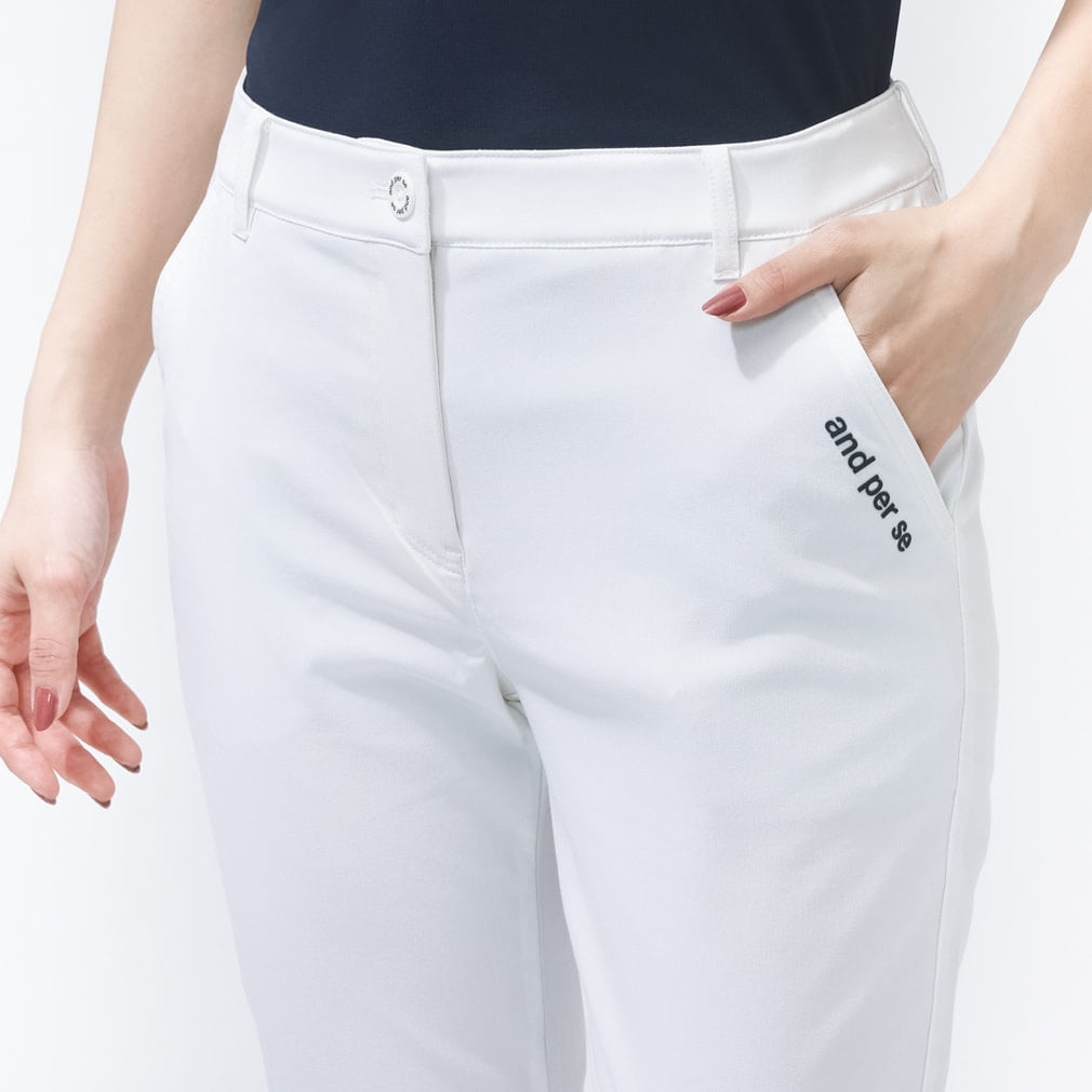 アンパスィ レディース ゴルフウェア クロップドパンツ 春 夏 アルペン