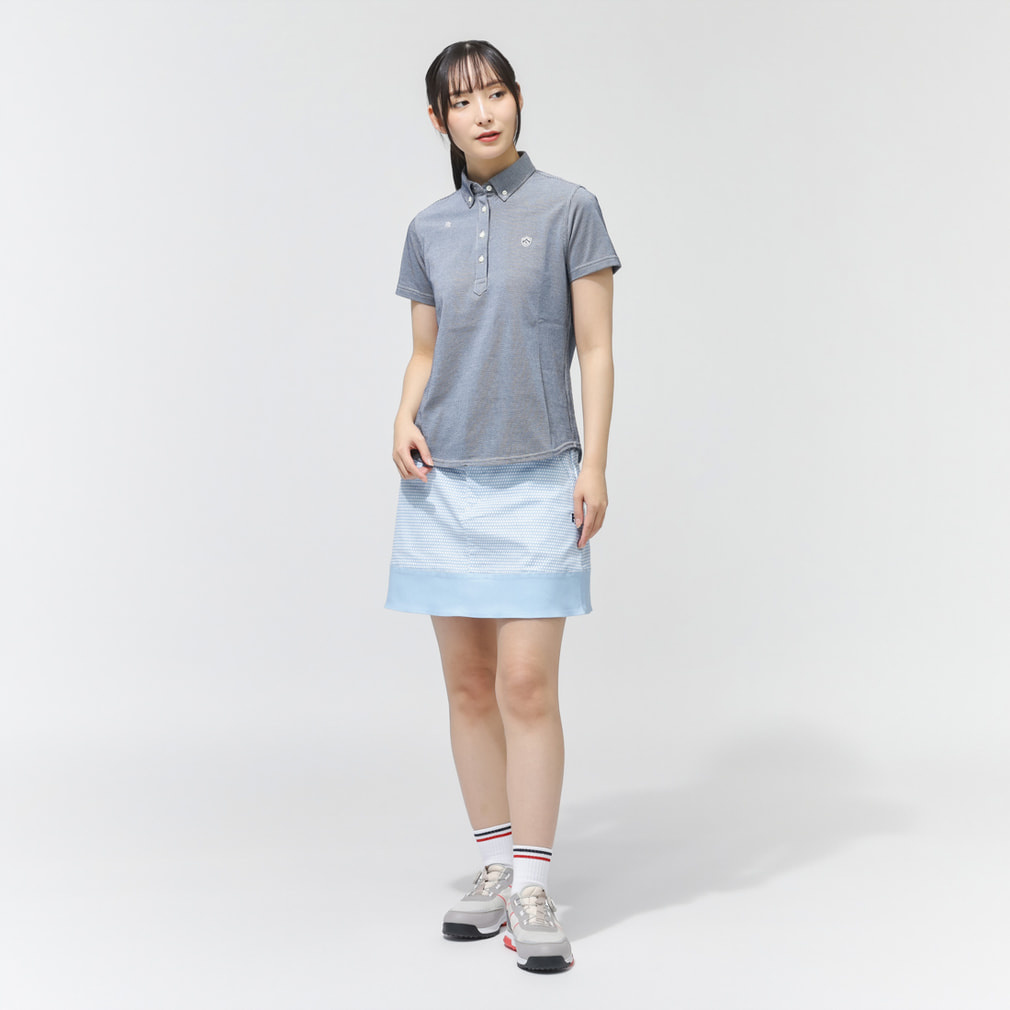 パーリーゲイツ レディース ゴルフウェア スカート 春 夏 りんご小紋柄