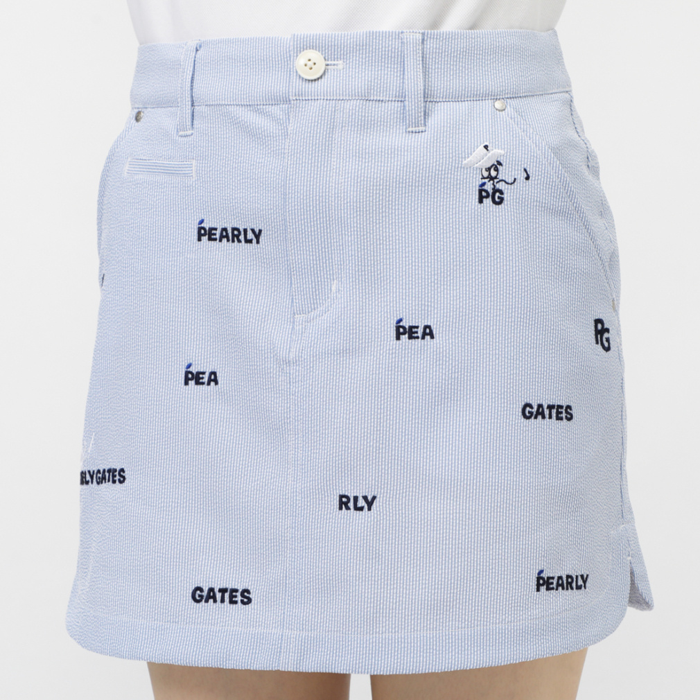パーリーゲイツ レディース ゴルフウェア スカート 春 夏 Peサッカー