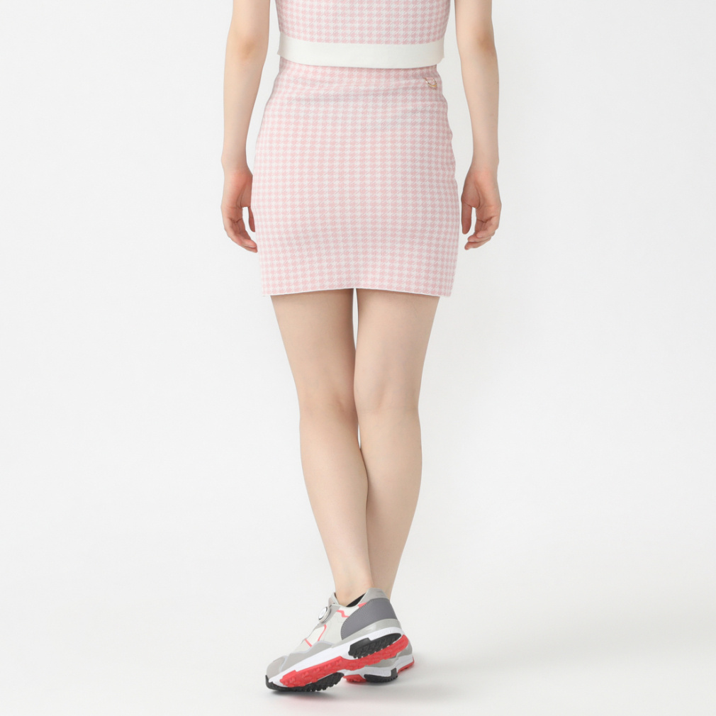 エイミーゴルフEIMY GOLF☆esボタンポイントラップミニスカートSピンク エイミーゴルフ レディース ゴルフウェア スカート 春 夏 パステル