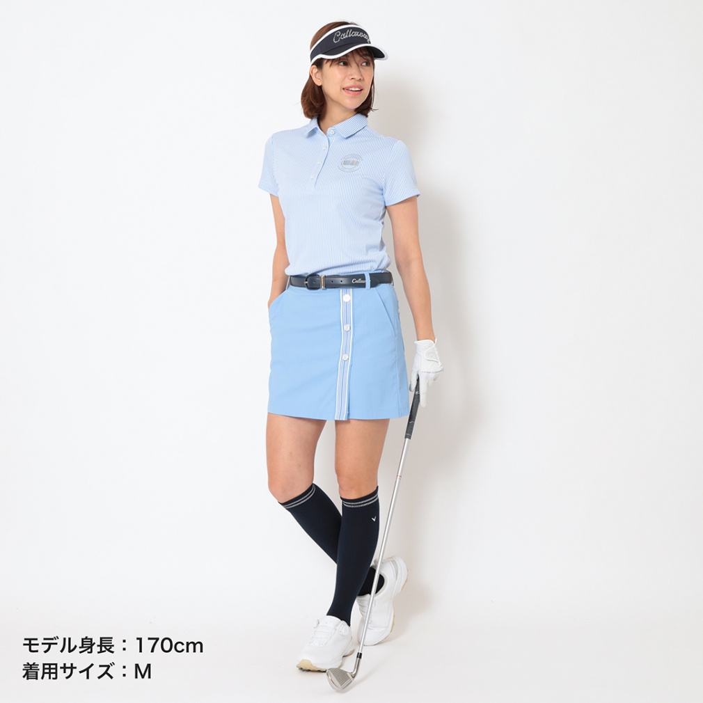 キャロウェイ レディース ゴルフウェア スカート 春 夏 ストライプ