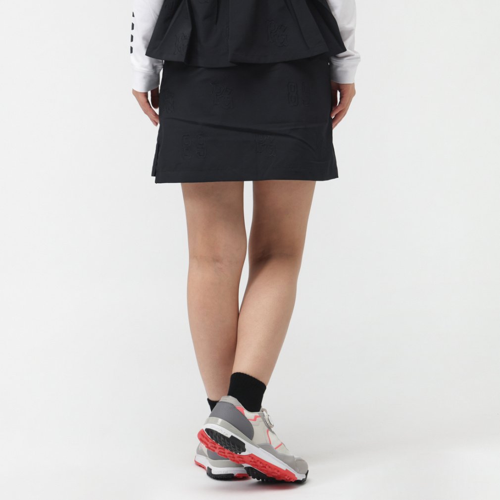 パーリーゲイツ レディース ゴルフウェア スカート 秋 冬 Peロゴ柄刺繍