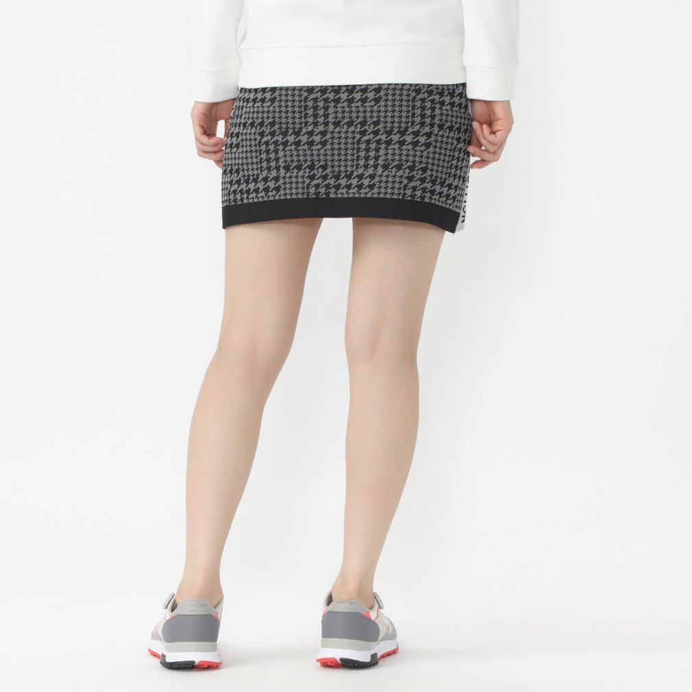 新品 マスターバニーエディション ジャガード千鳥柄ポロシャツ＆スカート 上下 L カチオンレトロチェックジャガード半袖ポロシャツ | MASTER