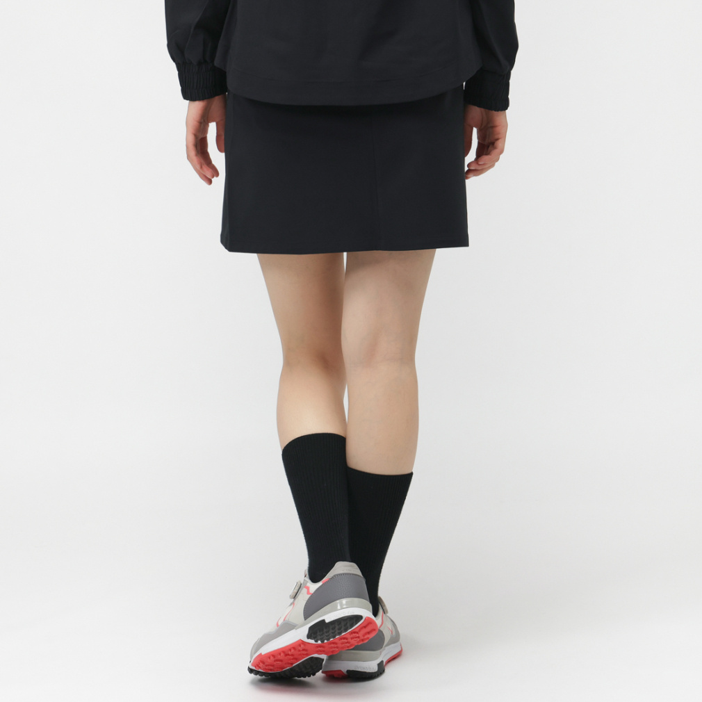 デサント ゴルフ キュロットスカート ブラック レディース デサント ゴルフ レディース ゴルフウェア スカート 秋 冬 耐久はっ水