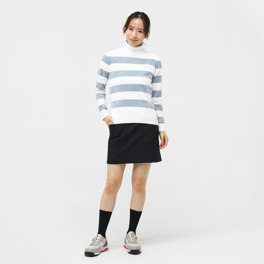 デサント ゴルフ レディース ゴルフウェア スカート 秋 冬 はっ水防風