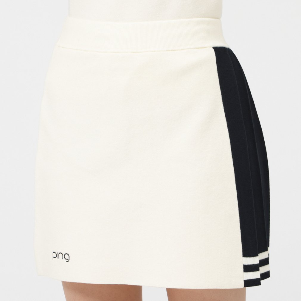 ピン レディース ゴルフウェア スカート 秋 冬 サイドプリーツバイ