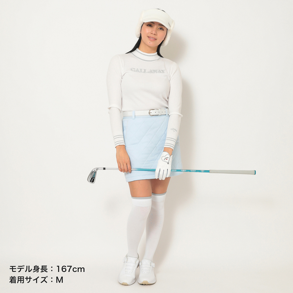キャロウェイ レディース ゴルフウェア ウインドスカート 秋 冬 スター