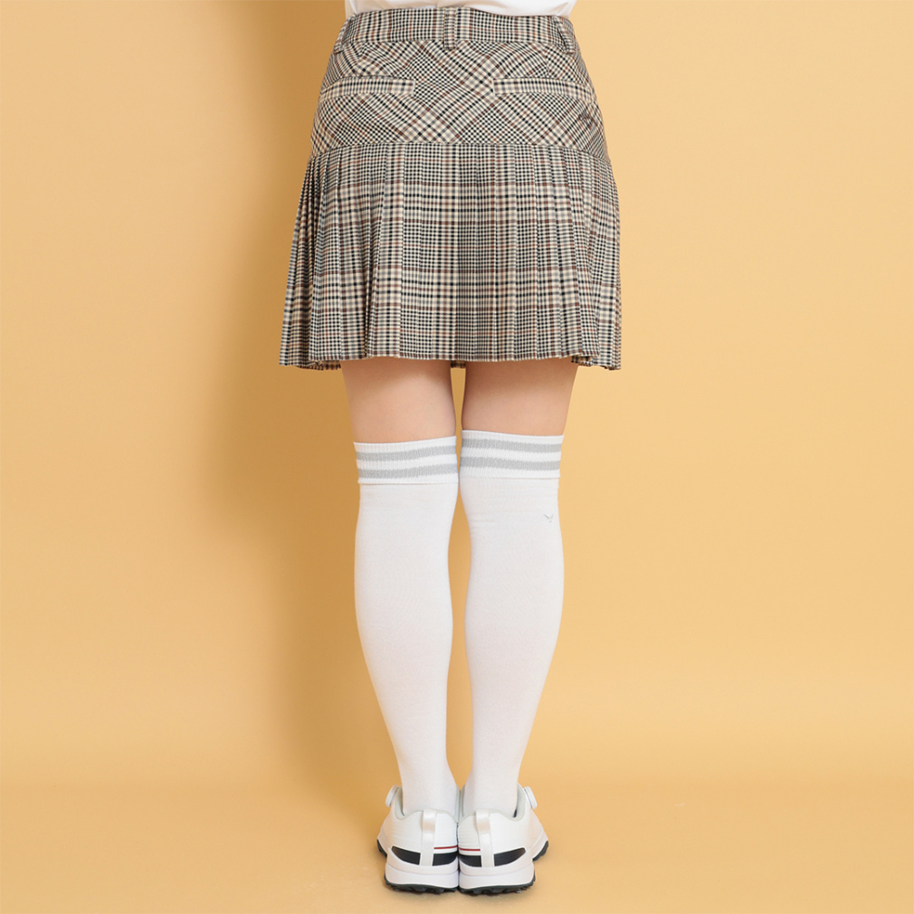 Callaway セットアップ　チェック　ニット　パーカー　スカート ゴルフ キャロウェイ レディース ゴルフウェア スカート 秋 冬 チェック