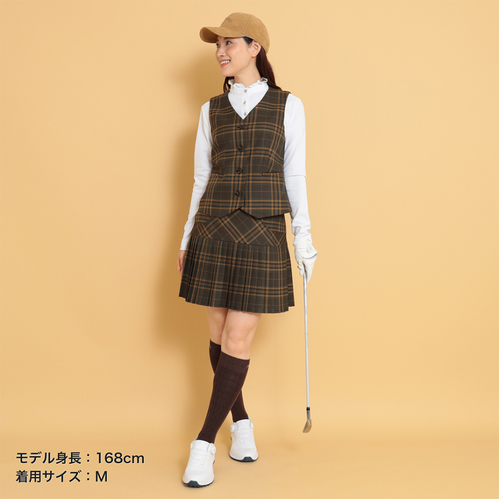 キャロウェイ レディース ゴルフウェア スカート 秋 冬 チェック