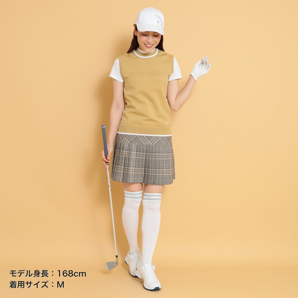 キャロウェイ レディース ゴルフウェア スカート 秋 冬 チェック