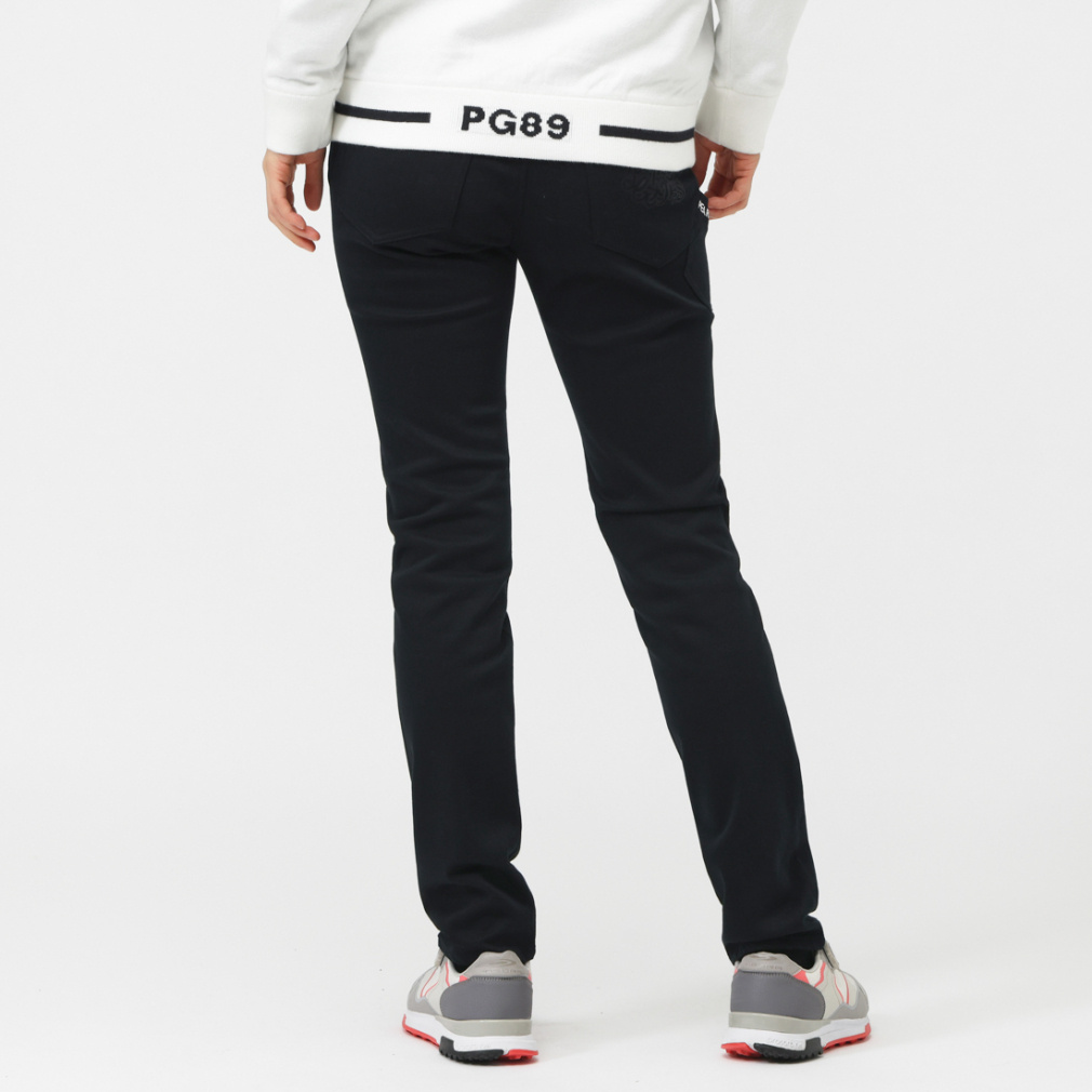 パーリーゲイツ　ロングパンツ　4/M ブラック　オールシーズン　バックロゴ PEARLY GATES（パーリーゲイツ） パンツ 「PEARLY GATES」ストレッチ