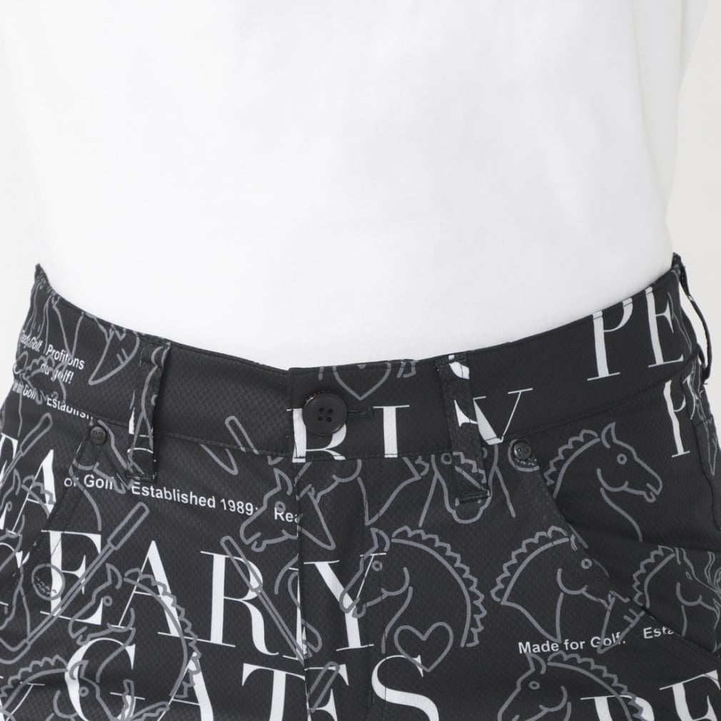 パーリーゲイツ　ロングパンツ　4/M ブラック　オールシーズン　バックロゴ PEARLY GATES（パーリーゲイツ） パンツ 「PEARLY GATES」裏毛