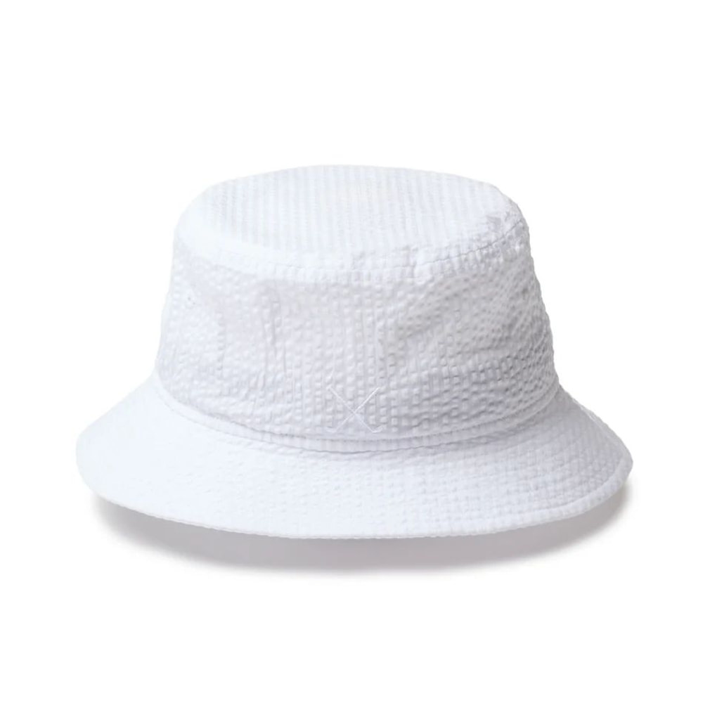 ニューエラ ゴルフウェア ハット 春 夏 GF BUCKET01 SEERSUCKER WHI