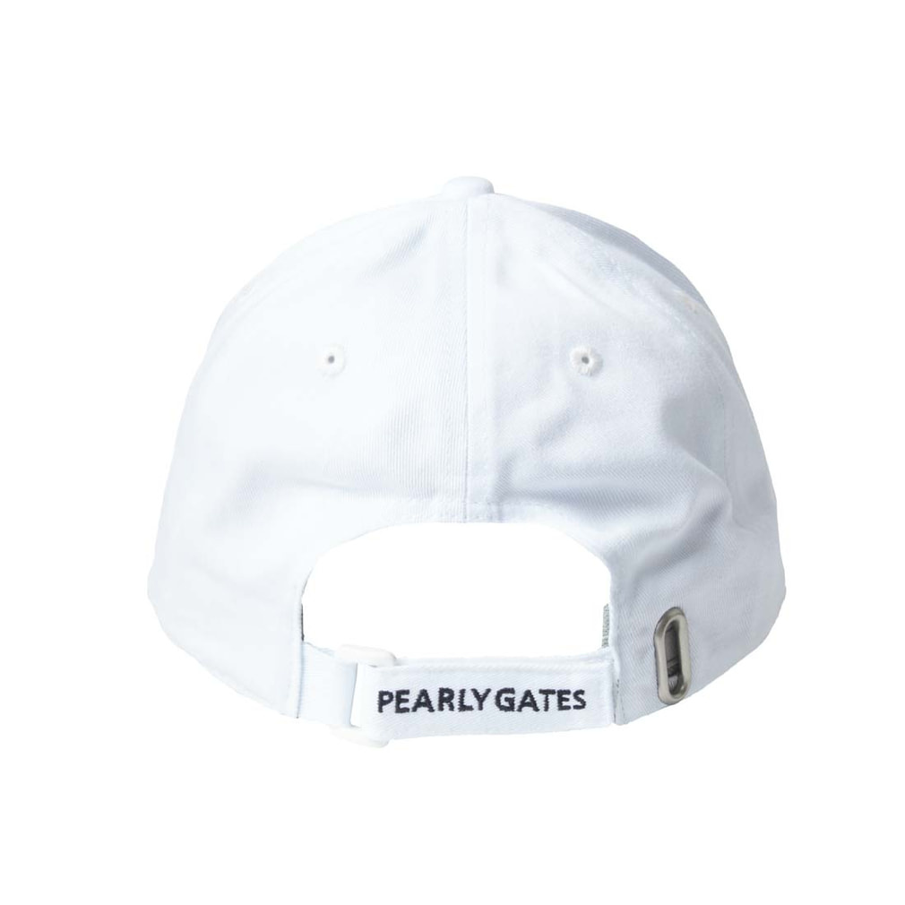PEARLY GATES ゴルフ チェーン装飾 キャップ ホワイト ユニセックス パーリーゲイツ ゴルフウェア キャップ 春 夏 アルペン別注 UNISEXCAP