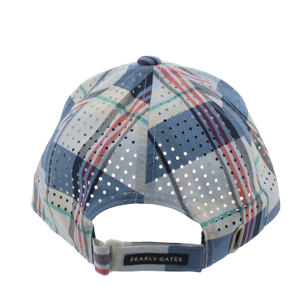 パーリーゲイツ ゴルフウェア キャップ 春 夏 マドラスチェック柄CAP