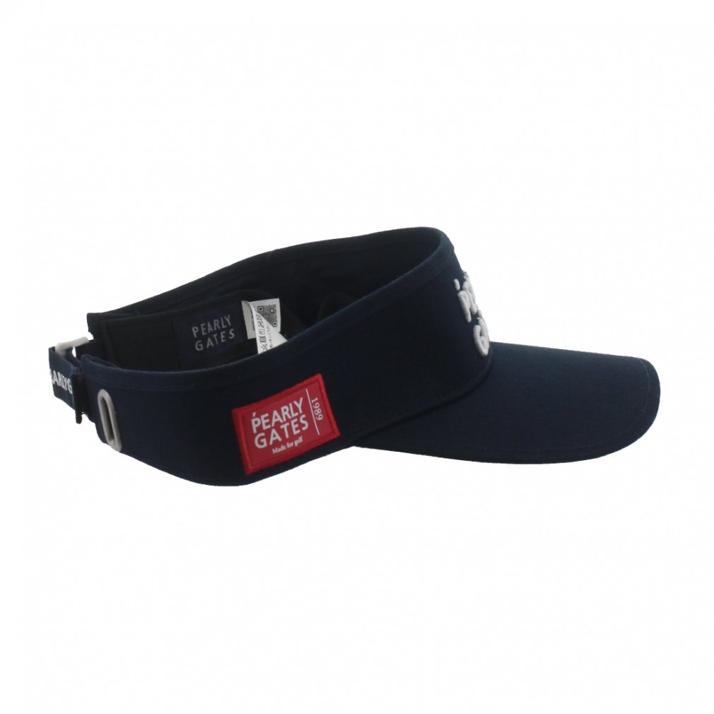 パーリーゲイツ ゴルフウェア サンバイザー 秋 冬 2段ロゴVISOR