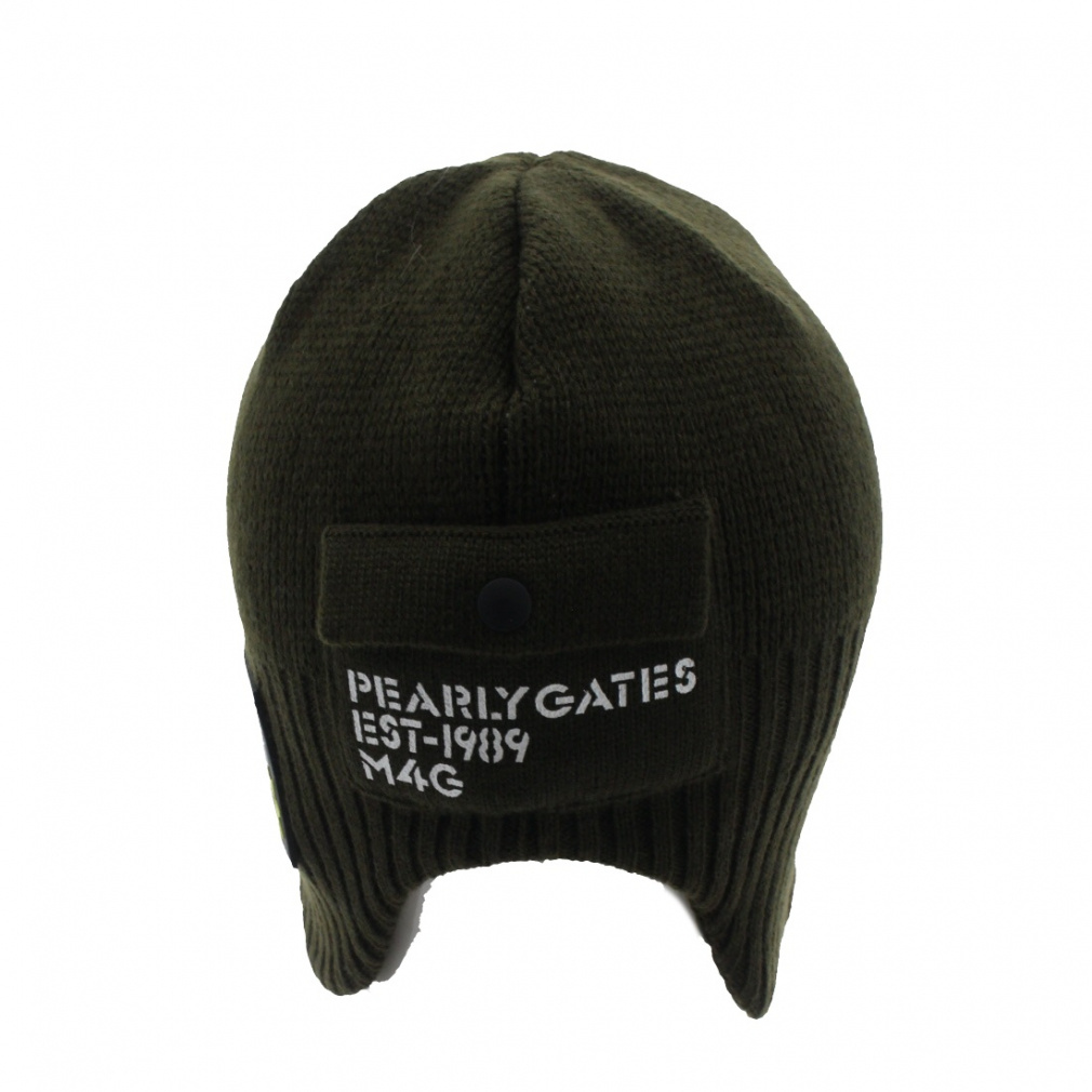 パーリーゲイツ ゴルフウェア ニット帽子 秋 冬 耳当てニットワッチ