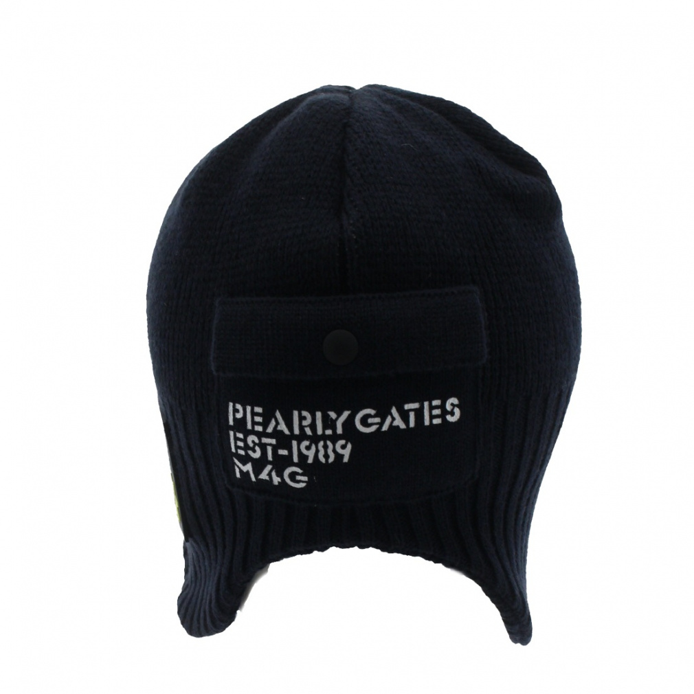 パーリーゲイツ ゴルフウェア ニット帽子 秋 冬 耳当てニットワッチ