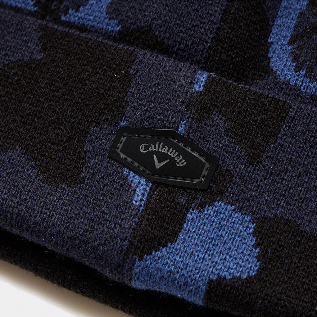 キャロウェイ ゴルフウェア ニット帽子 秋 冬 迷彩柄ビーニー