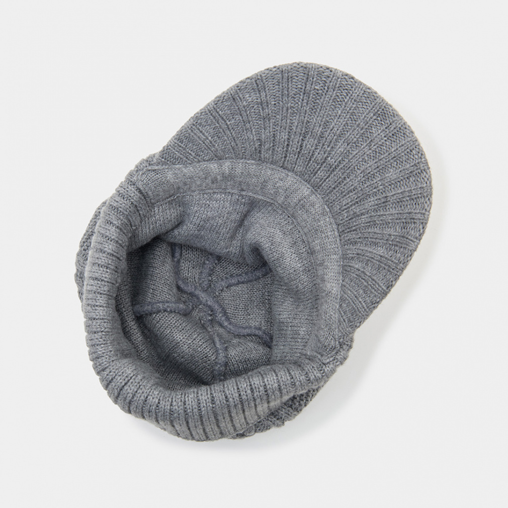 キャロウェイ ゴルフウェア ニット帽子 秋 冬 ツバ付きニットキャップ