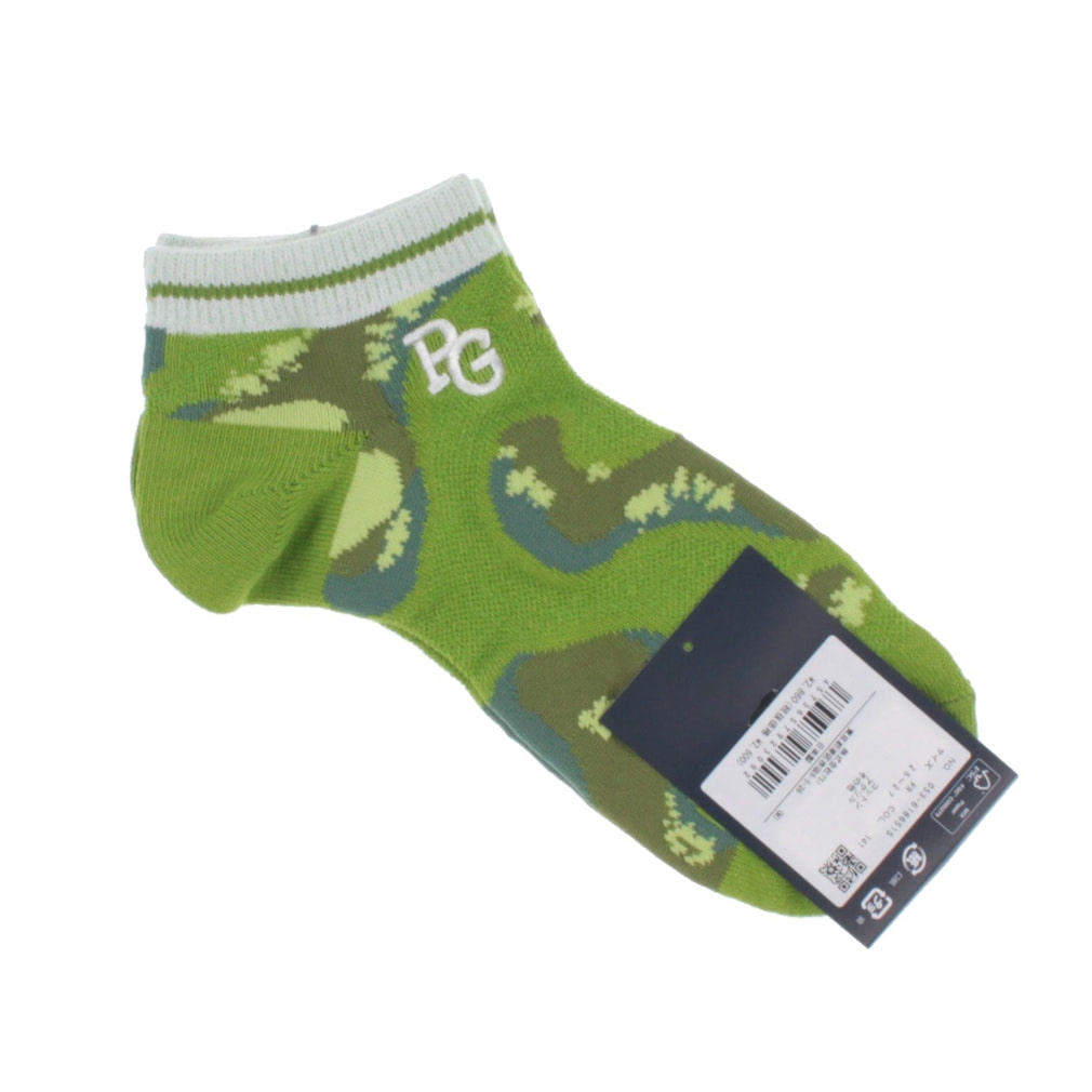 パーリーゲイツ ゴルフウェア ソックス 春 夏 ゴルフ場柄アンクルSOX