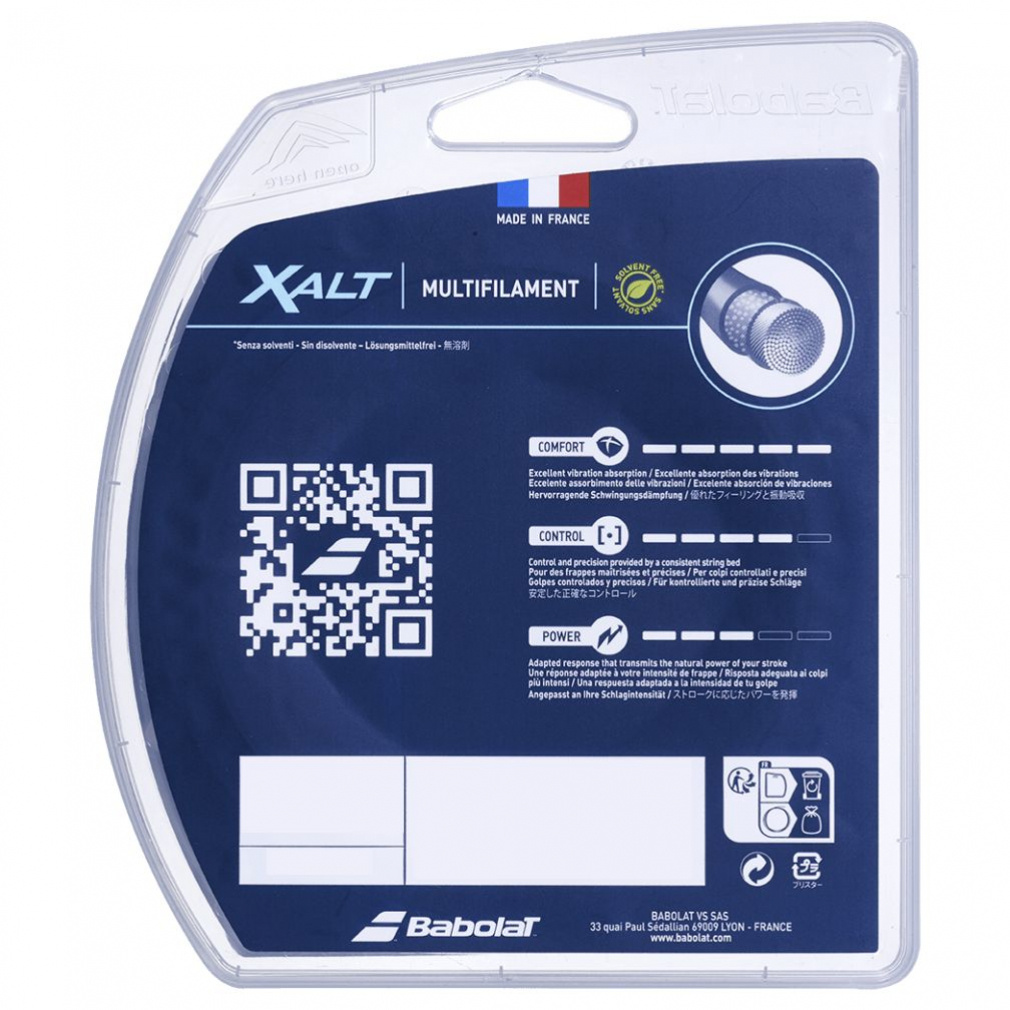 バボラ XALT エクサルト125 125mm 241150 硬式テニス ストリング