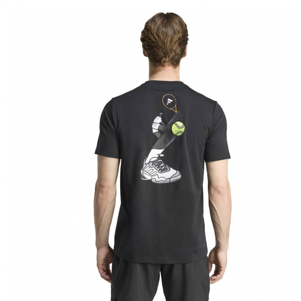 アディダス メンズ テニス 半袖Tシャツ テニス グラフィック 半袖T