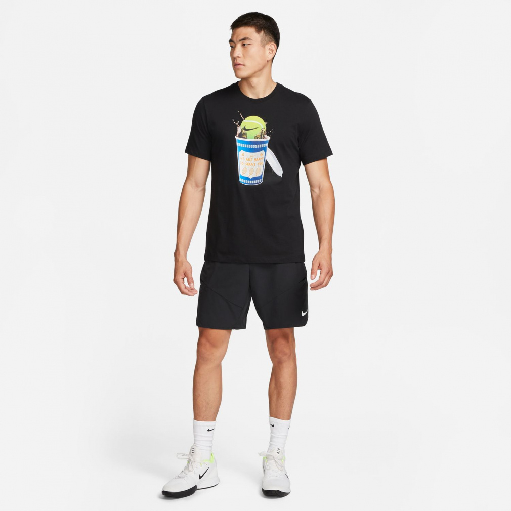ナイキ メンズ テニス 半袖Tシャツ ナイキコート テニス ヘリテージ S